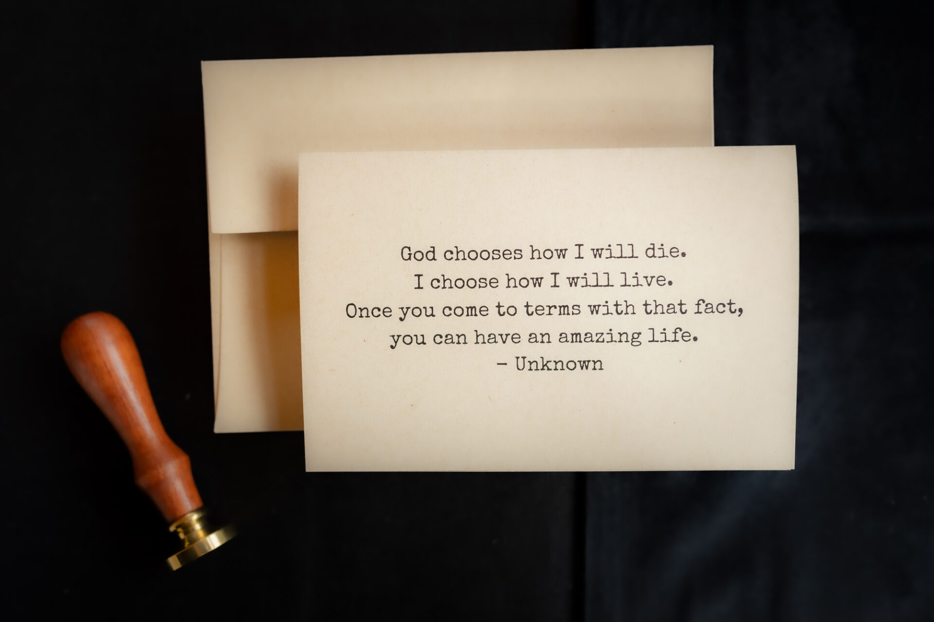 Birthday Cards God Chooses How I Will Die I Choose How I Will Live Make Em' Count