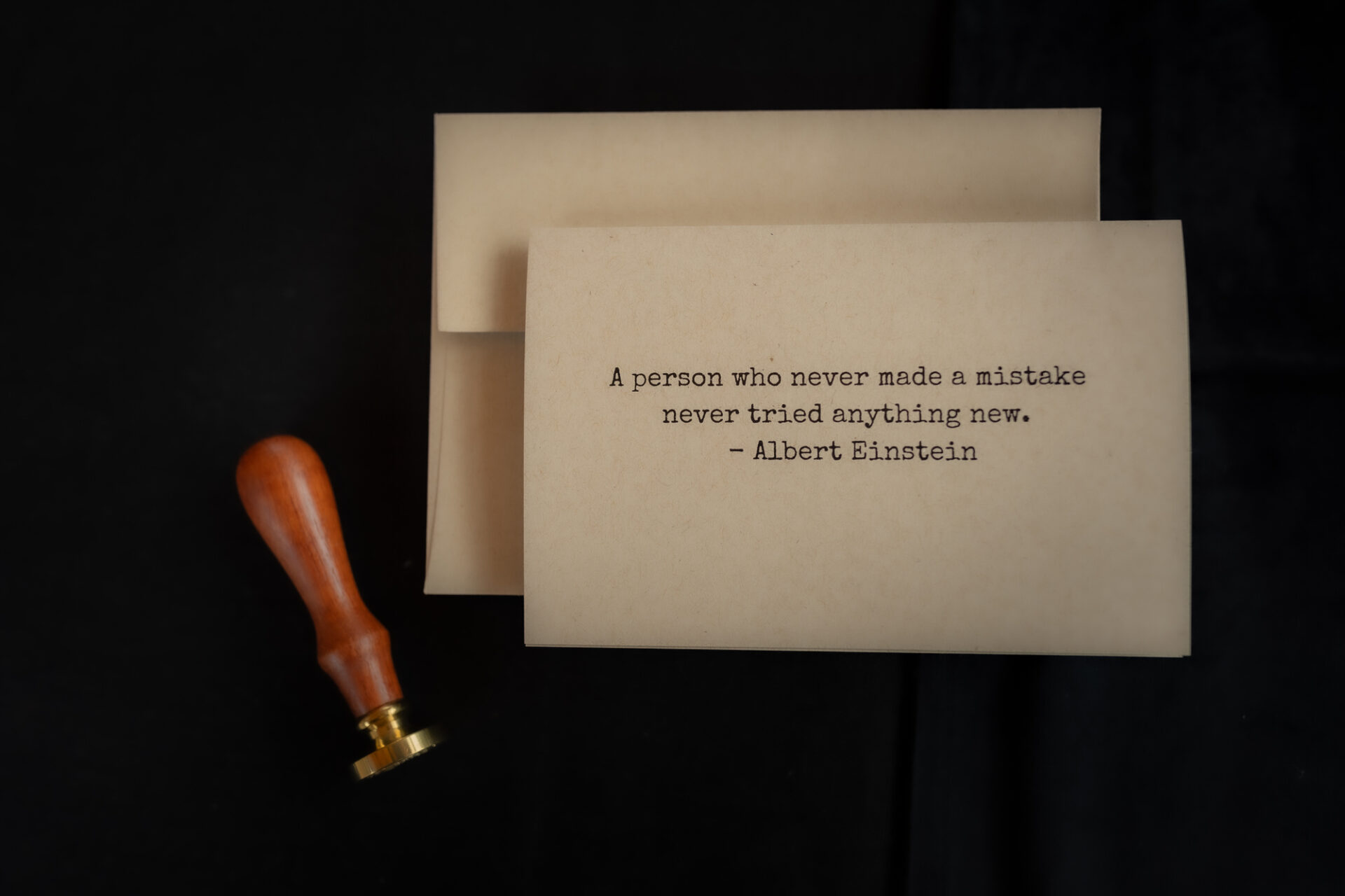 New Years Cards A Person Who Never Made A Mistake Never Tried Anything New Albert Einstein Make 'em Count