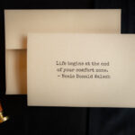 New Years Cards Life Begins At The End Of Your Comfort Zone Neale Donald Walsch Make 'em Count